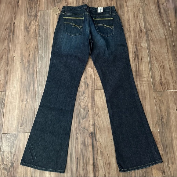 NWT RETRO Cruel Girl Ladies Deep Indigo Bootcut Flare Jeans β’ Size: 7x35 - Picture 4 of 10